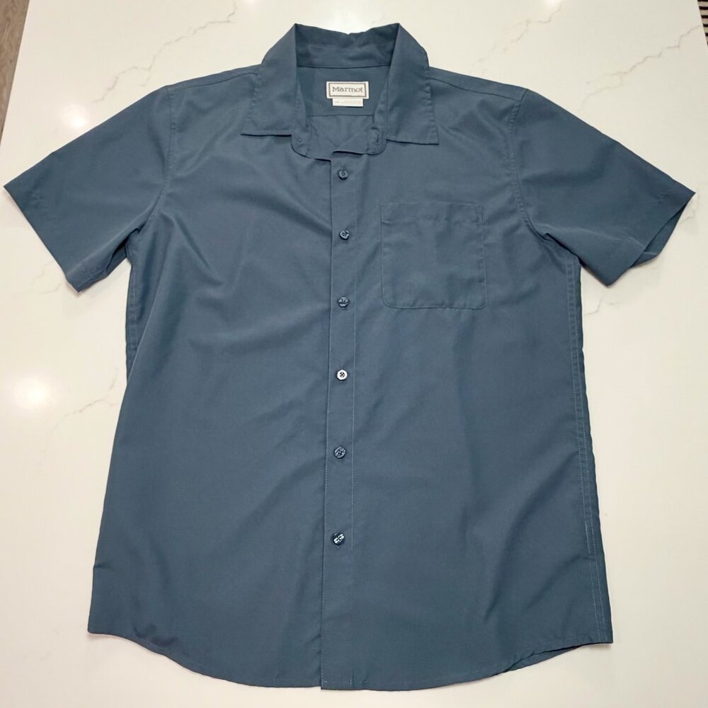 Marmot Men's Lightweight Short Sleeve Button Down Shirt - Medium